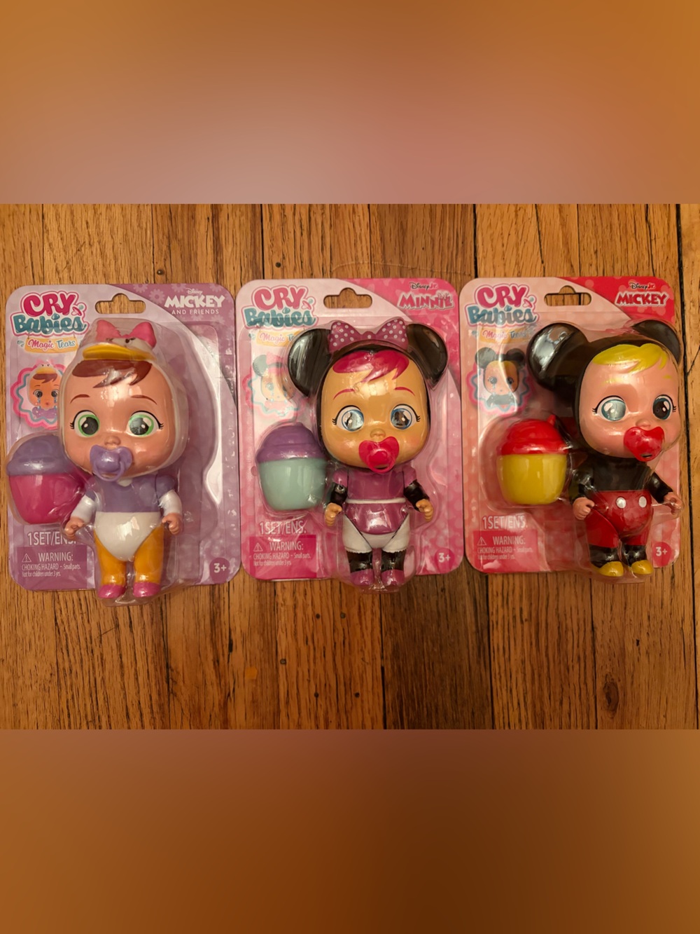Disney cry baby Mickey Minnie and daisy